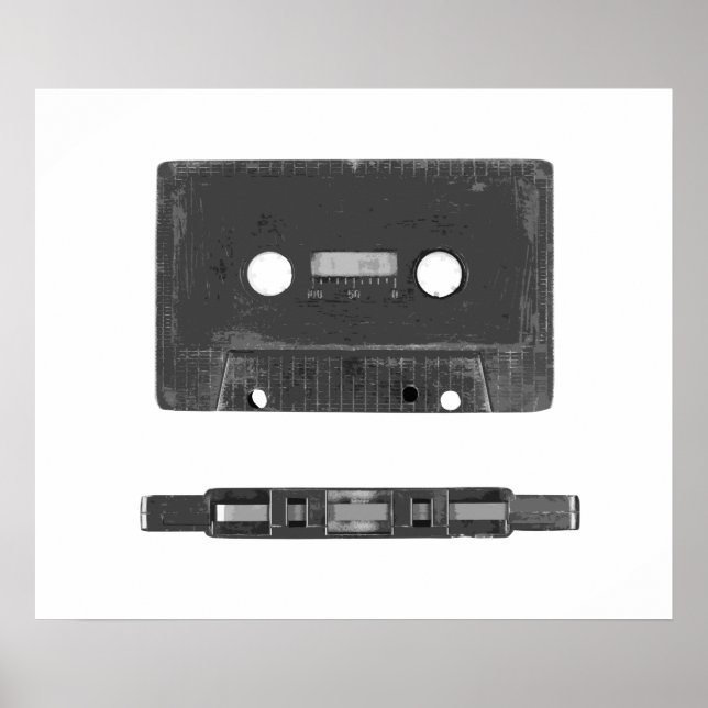 Affiche cassette audio rétro (Devant)