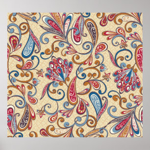 Affiche Cassette audio rétro : Papier peint des années 90