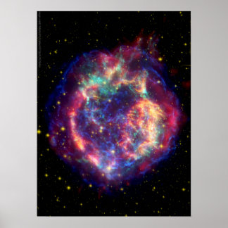 Affiche Cassiopée A Supernova ... La mort devient elle