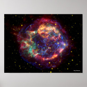 Affiche Cassiopeia A In Many Colors