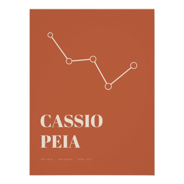 Affiche Cassiopeia – Constellation du milieu du si (Devant)