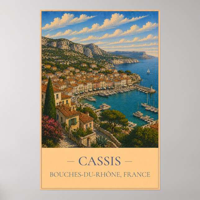 Affiche Cassis (Devant)
