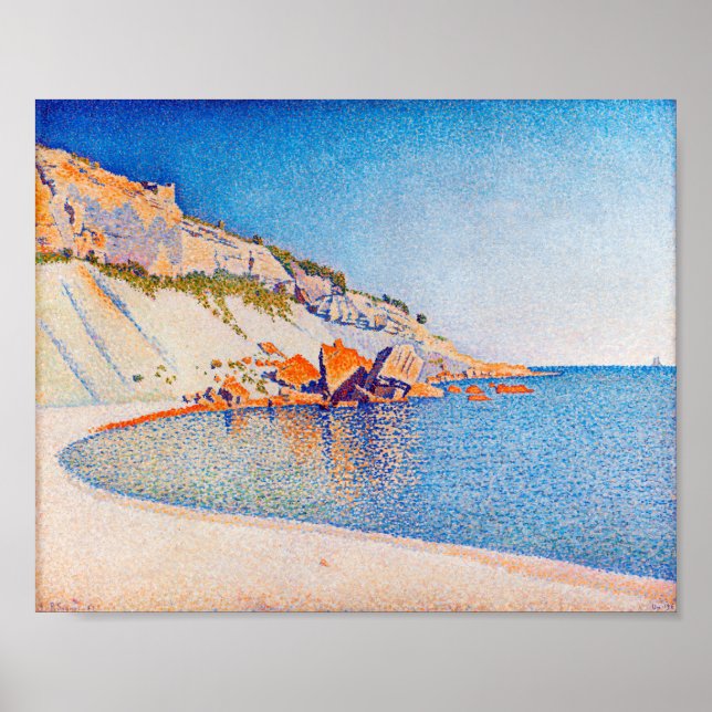 Affiche Cassis, Casquette Lombard, Opus 196, Signac (Devant)