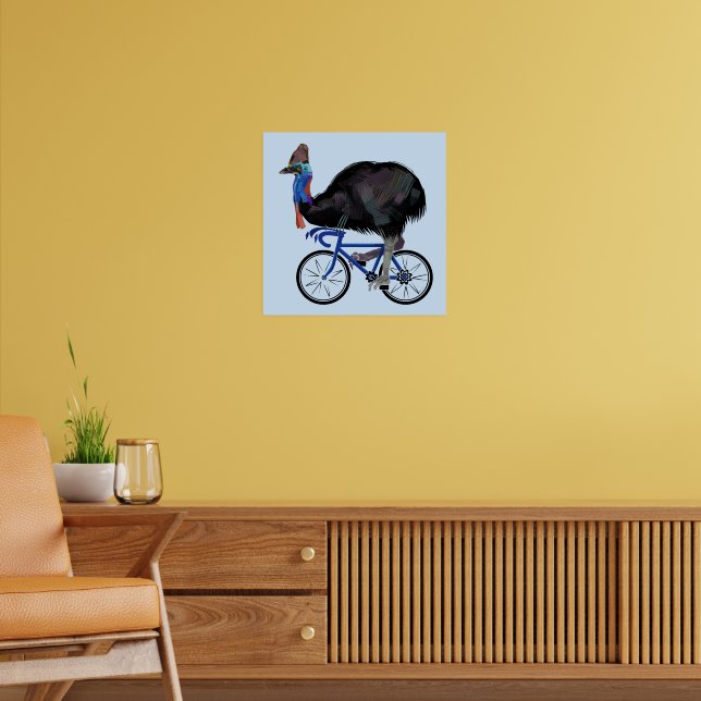 Affiche Cassowary En Vélo (Salon 2)