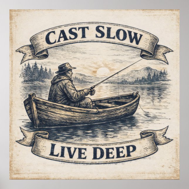 Affiche Cast Slow, Live Deep (Devant)