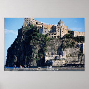 Affiche Castello Aragonese, Ischia Ponte, Italie