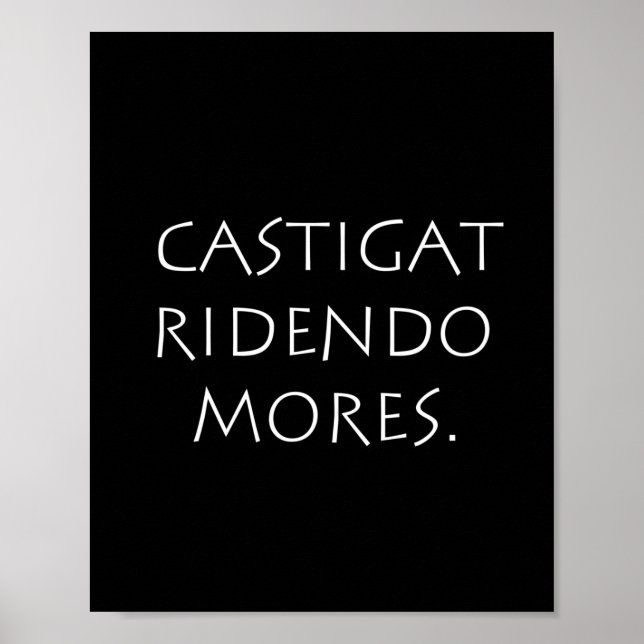 Affiche Castigat ridendo mores (Devant)