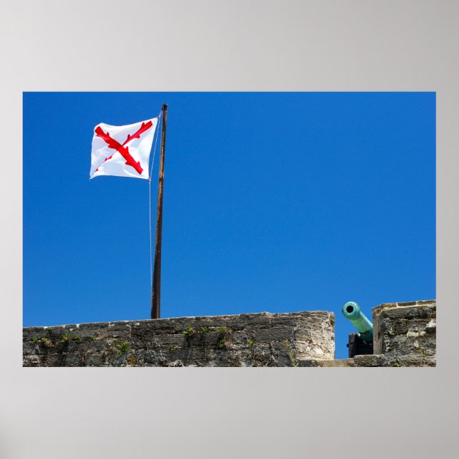 Affiche Castillo de San Marcos, Monument National, Floride (Devant)