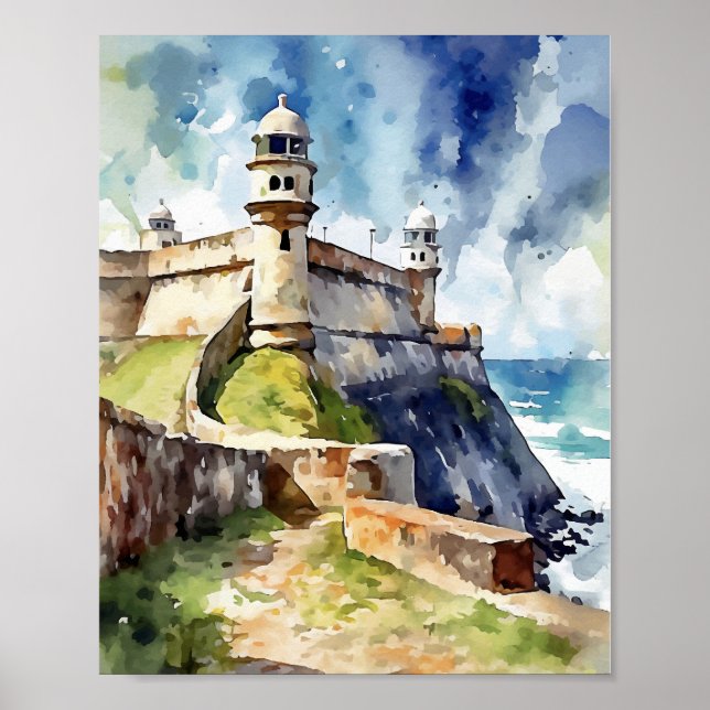Affiche Castillo San Felipe del Morro San Juan Porto Rico (Devant)