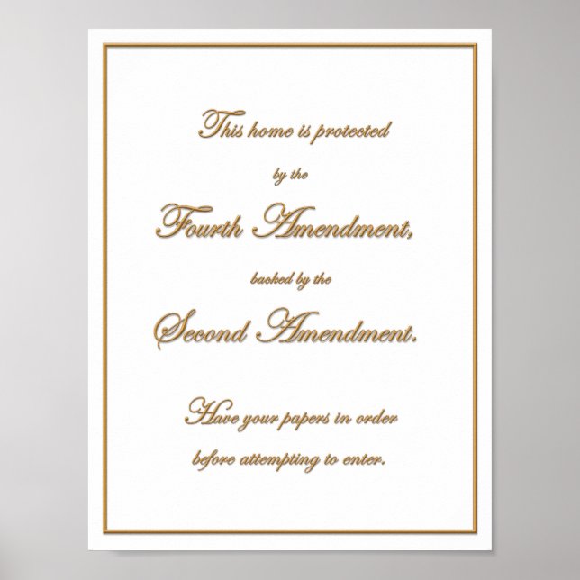 Affiche Castle Doctrine Notice (Devant)