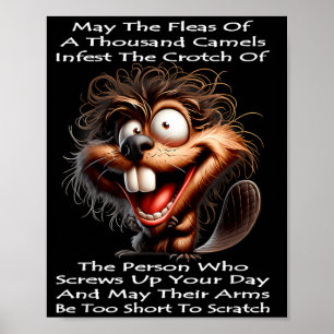 Affiche Castor Que les puces de mille chameaux infestent