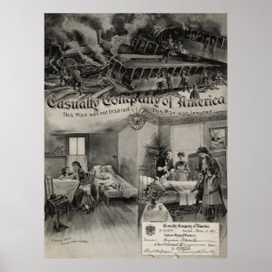 Affiche Casualty Company de l'Amérique [1907]