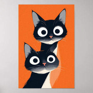 Affiche CAT art abstrait