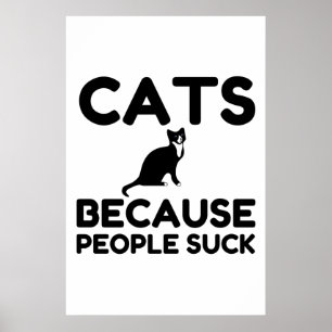 Affiche Cat Because