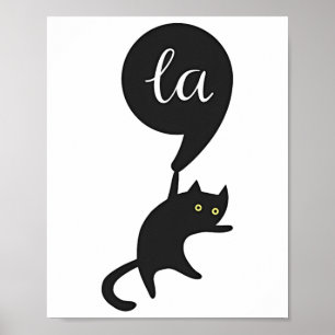 Affiche Cat Comma La Kamala Harris Pour Président 2024 Ele