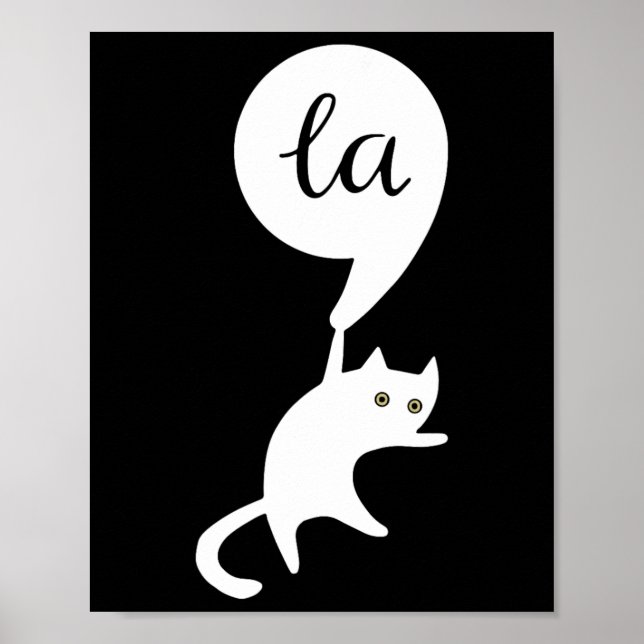 Affiche Cat Comma La Kamala Harris Pour Président 2024 Ele (Devant)