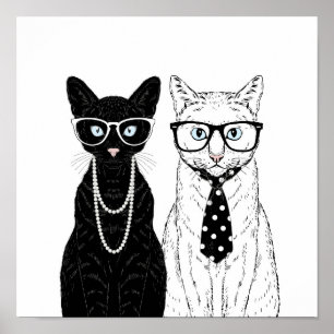 Affiche Cat Couple