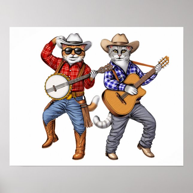 Affiche Cat Cowboys (Devant)