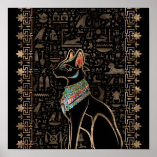 Affiche Cat égyptien - Bastet