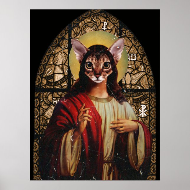 Affiche Cat Jesus (Devant)