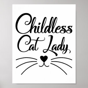 Affiche Cat Lady Vote Kamala Harris Usa Election 2024