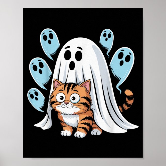 Affiche Cat Meme Funny Soky Halloween Kitty  (Devant)