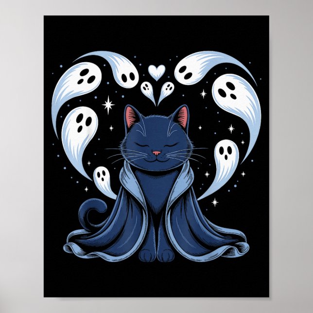 Affiche Cat Meme Wizard Soky Fantasy Kitty  (Devant)
