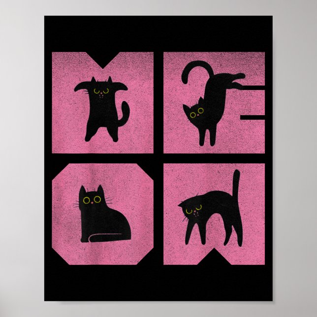Affiche Cat - Meow Art  (Devant)
