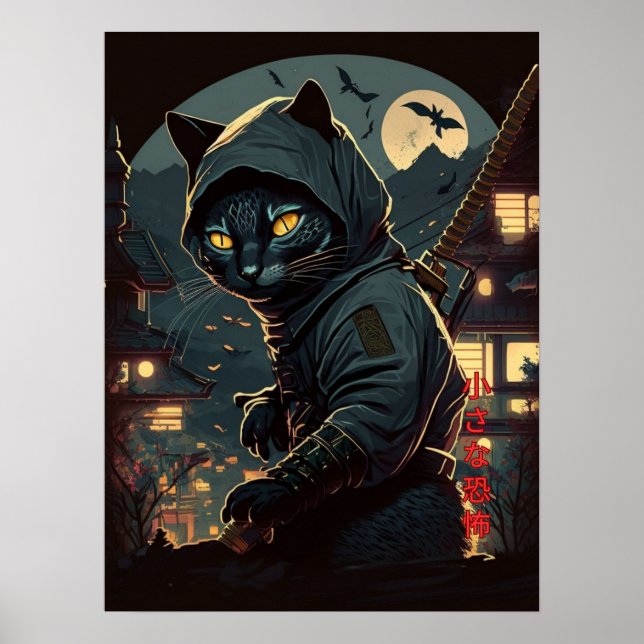 Affiche Cat Ninja - Petite Terreur (Devant)
