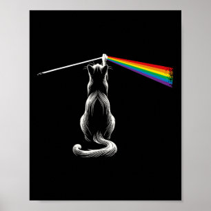 Affiche Cat Rock Music Band Drôle Cat Rock Et Roll