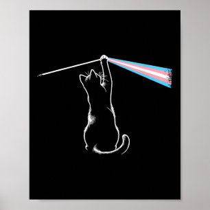 Affiche Cat Rock Music Trans Pride Lgbt Transgenre Cat Lo