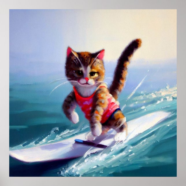 Affiche Cat Surf (Devant)