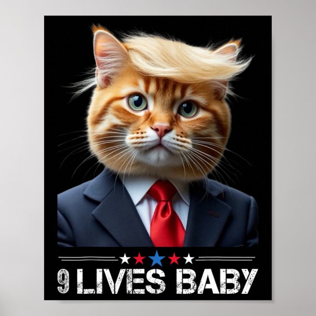 Affiche Cat Trump 9 Vit Ba1drôle Mème Trump (Devant)