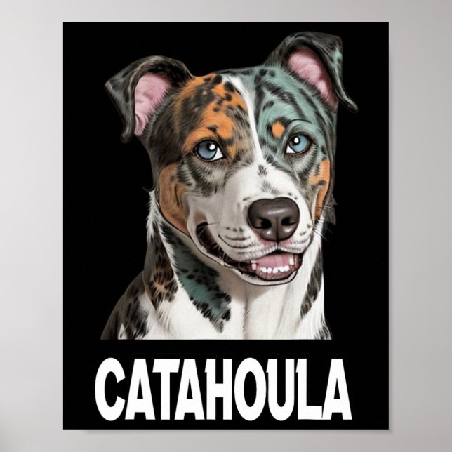 Affiche Catahoula Leopard Chien Art Amateurs De Animaux Po (Devant)