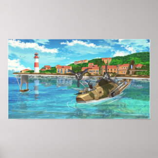 Affiche Catalina dans une île grecque