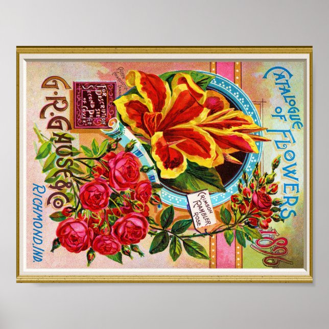 Affiche Catalogue de couverture de semences 1896 Richmond  (Devant)