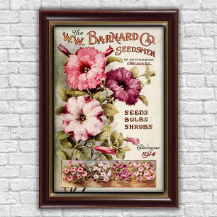 Affiche Catalogue Floral Vintage de Chicago Publicitaire