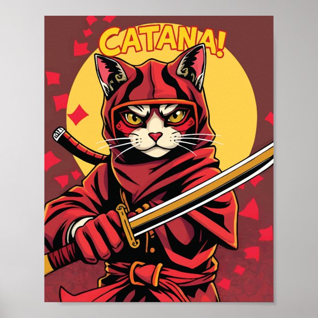 Affiche Catana le chat Ninja (Devant)