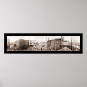 Affiche Catastrophe Dayton Photo 1913
