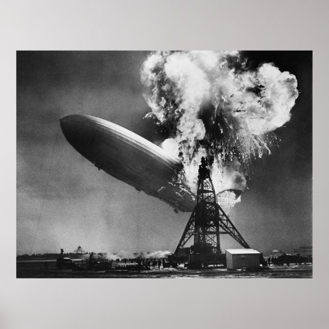 Affiche Catastrophe de l'Aéroport de Hindenburg, Luftschif (Devant)