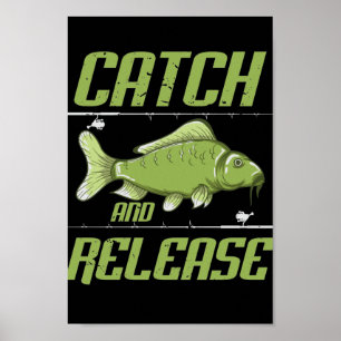 Affiche Catch and release Carp Hunting