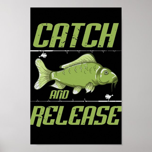 Affiche Catch and release Carp Hunting (Devant)
