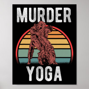 Affiche Catch Wrestling Meurtre Yoga Siffleur Humour _1 