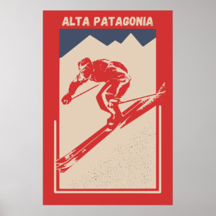 Affiche Catedral Alta Patagonia Argentina Station de ski R