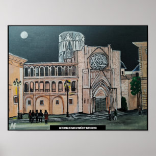 Affiche Catedral de Père Noël María Peinture d'Alfred Fox