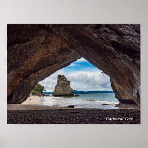 Affiche Cathedral Cove, La réserve marine de Whanganui-A-H
