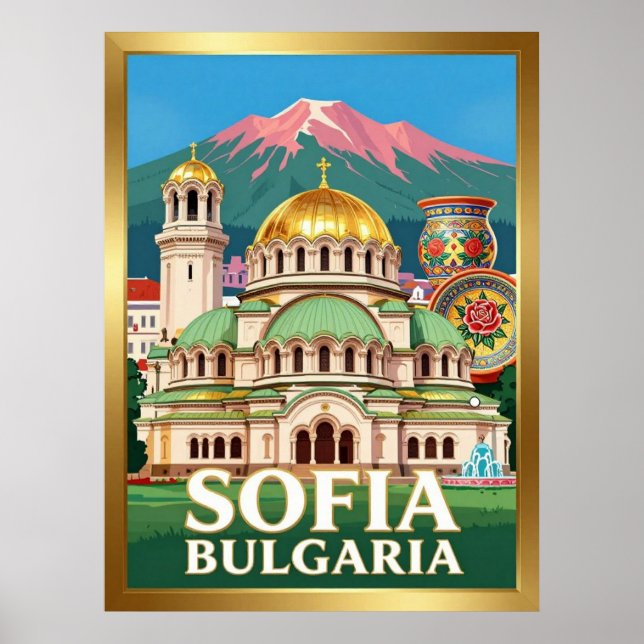 Affiche Cathédrale Alexandre Nevski de Sofia (Devant)