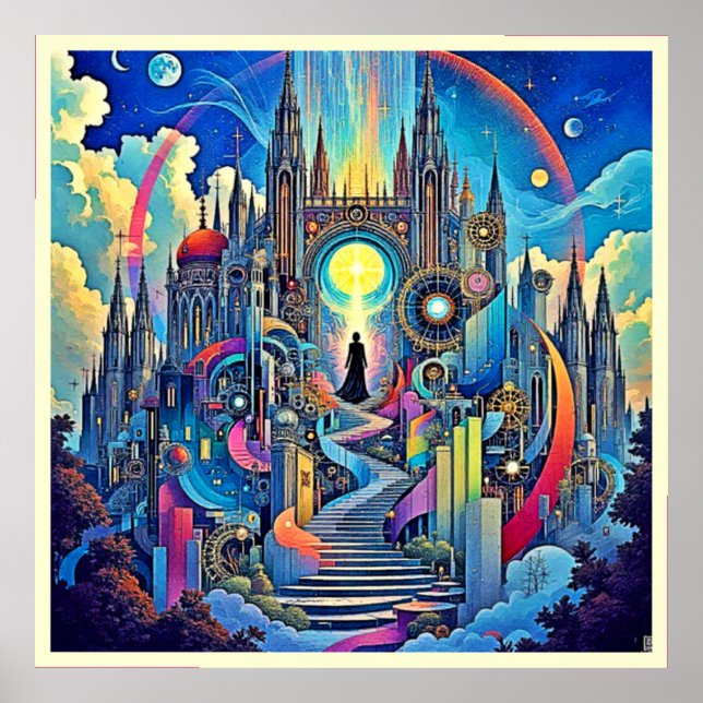 Affiche Cathédrale Céleste, paysage (Devant)