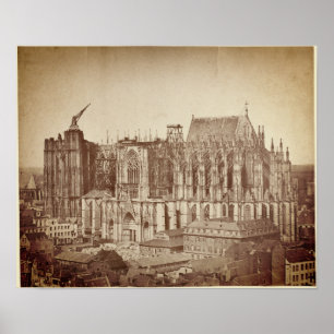 Affiche Cathédrale Cologne 1855