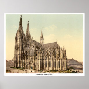 Affiche Cathédrale, Cologne, Allemagne